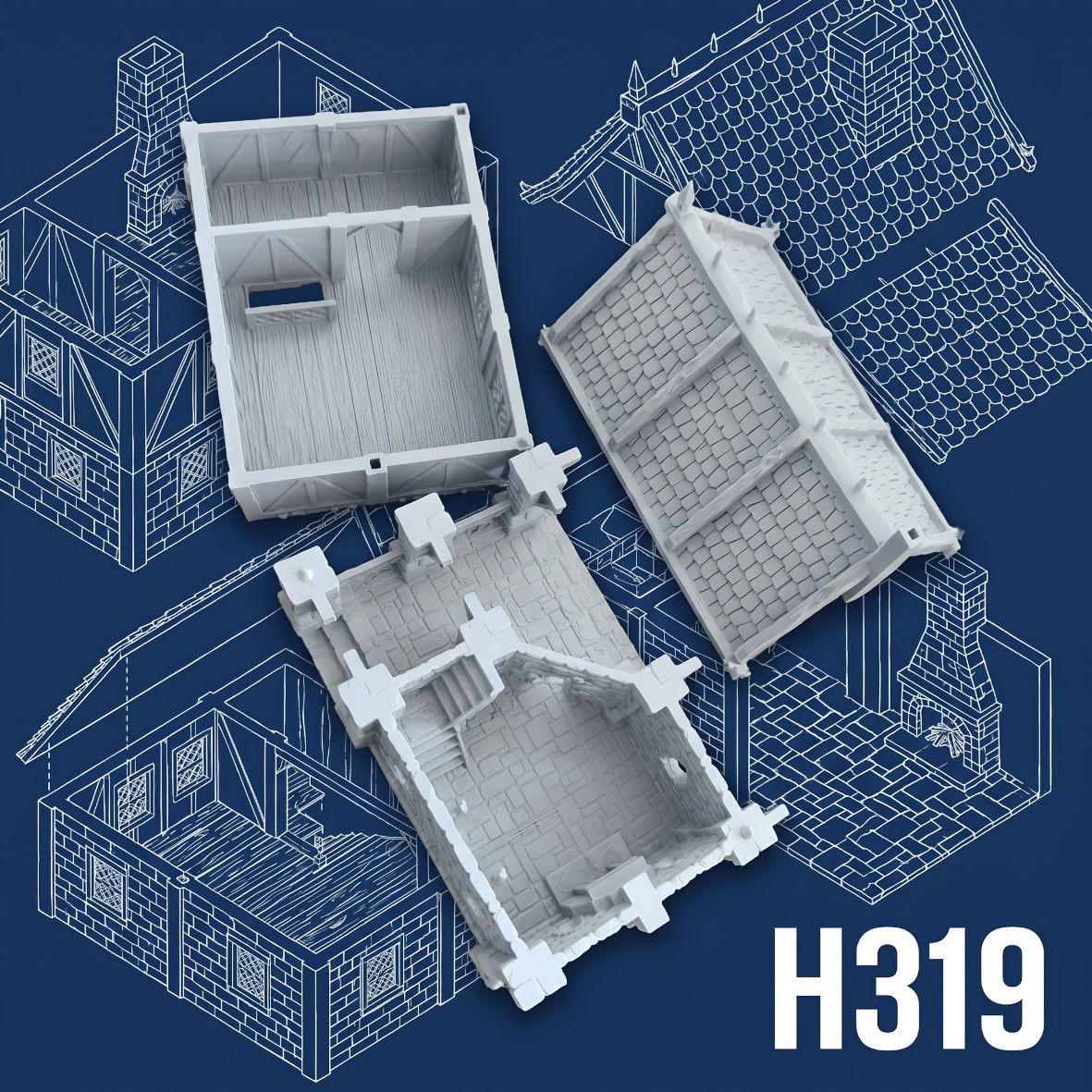 Timberhold Cottage Miniature for Tabletop Games